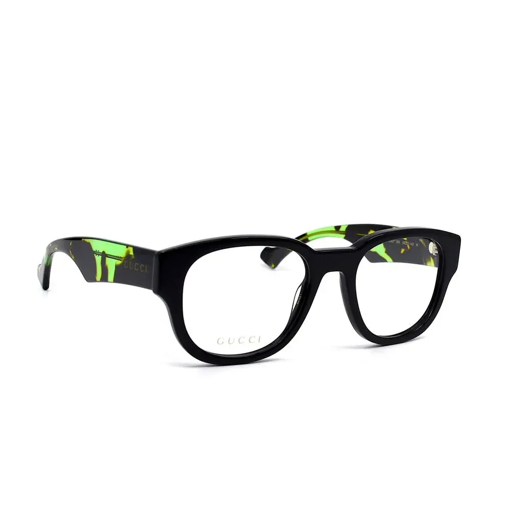 GUCCI GG1429O 003 BLACK GREEN AUTHENTIC EYEGLASSES FRAME